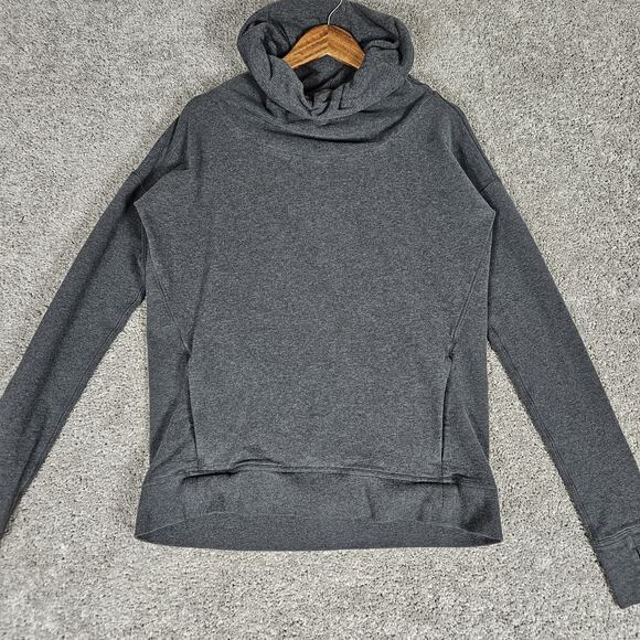 Lululemon Hoodie Womens 6 Heather Grey Stress Less French Terry Slim W3G66S - Picture 1 of 14
